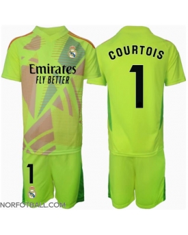 Billige Fotballdrakt Real Madrid Thibaut Courtois #1 Keeper Replika Tredjedraktsett Barn 2024-25 Kortermet (med bukser)